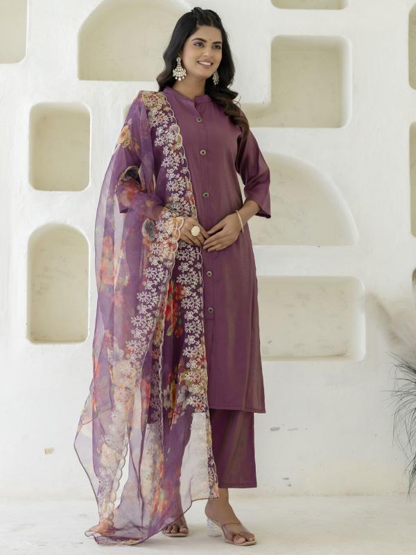 VP 9710 P Silk Blend Women Ethnic Suit Sets
